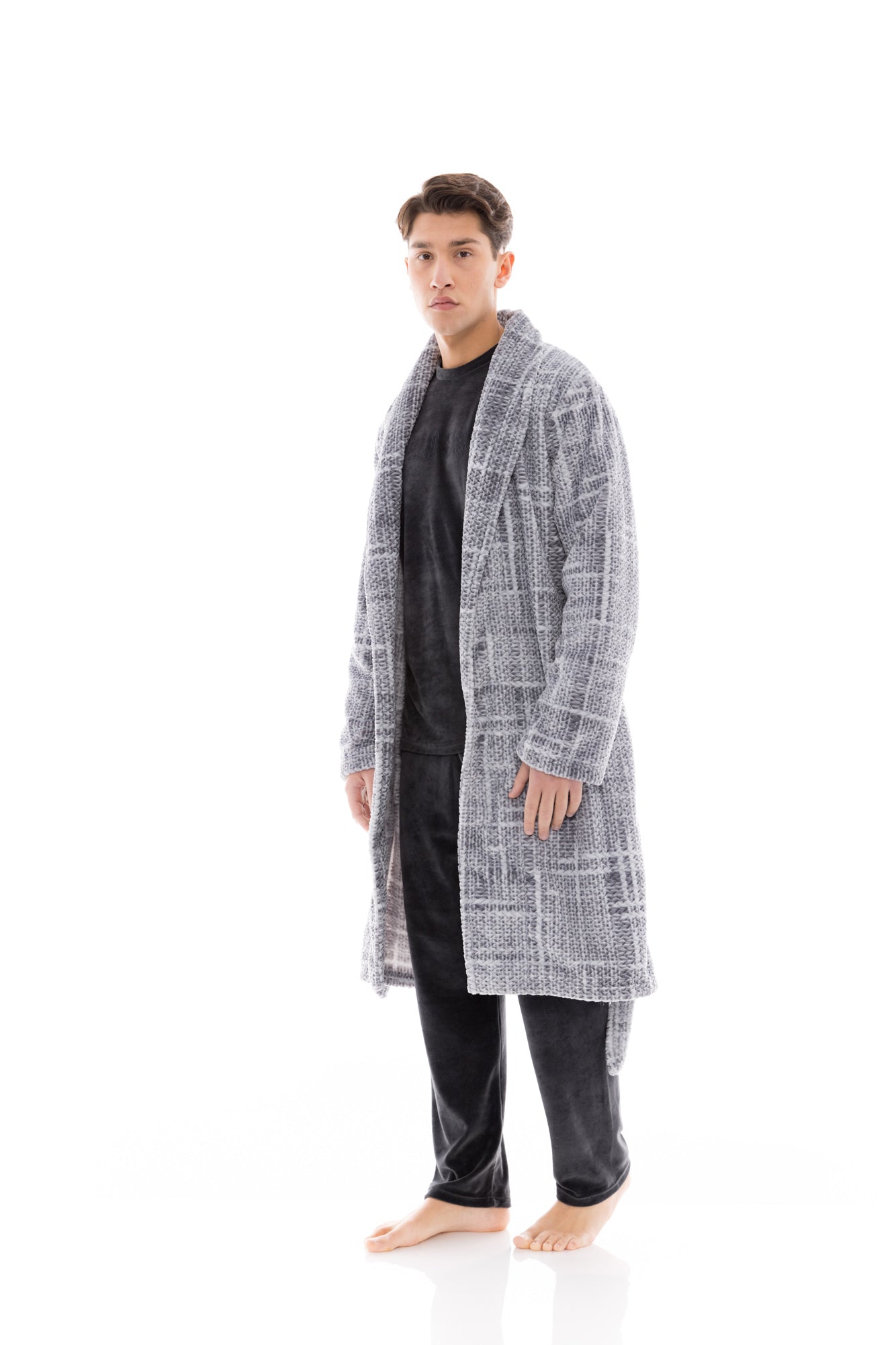 Ulisse - Robe Long Jaquard Grey