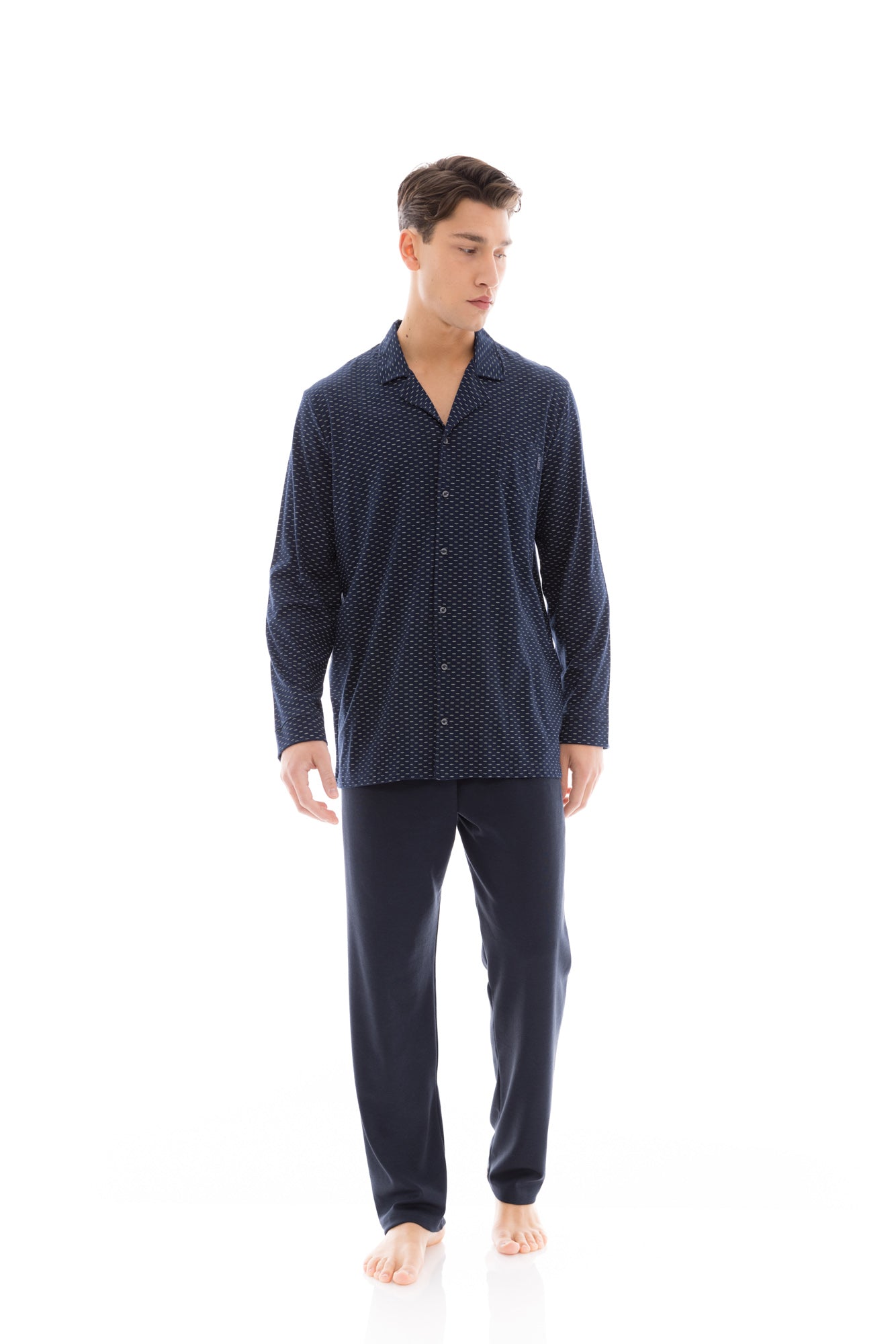 Ulisse - Pyjama Buttoned Blue Night