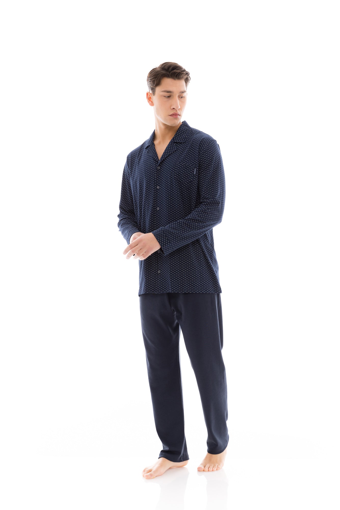 Ulisse - Pyjama Buttoned Blue Night