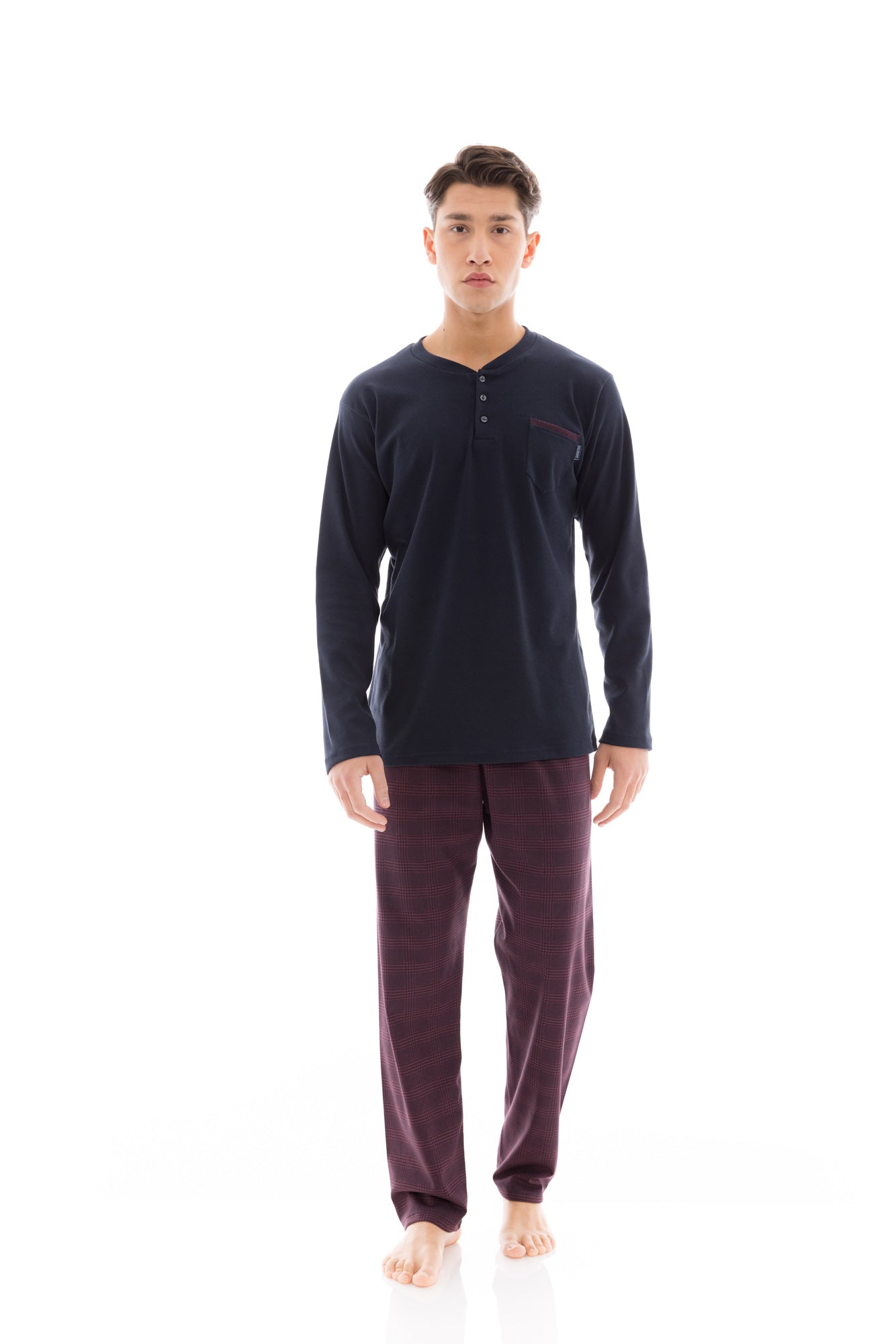 Ulisse - Pyjama Bordo Plaid
