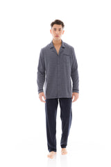 Ulisse - Pyjama Buttoned Jacquard Petite Plaid