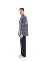 Ulisse - Pyjama Buttoned Jacquard Petite Plaid