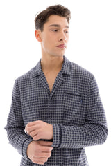 Ulisse - Pyjama Buttoned Jacquard Petite Plaid