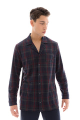 Ulisse - Pyjama Buttoned Jacquard Red Plaid