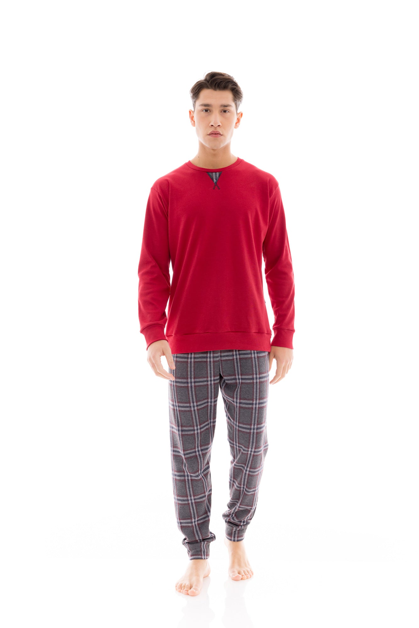 Ulisse - Pyjama Jacquard Grey Plaid
