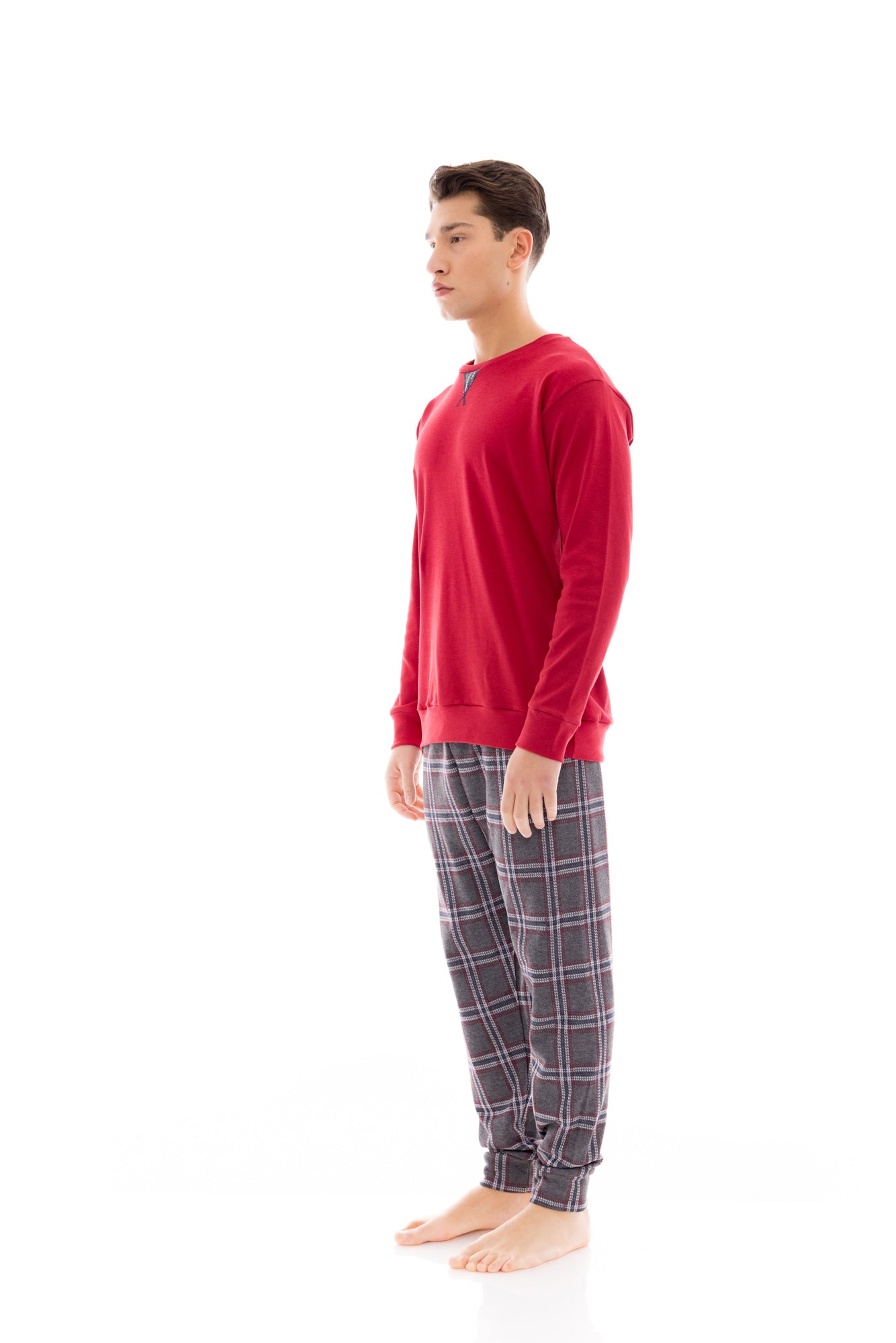 Ulisse - Pyjama Jacquard Grey Plaid