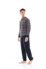 Ulisse - Pyjama Jacquard Grey Plaid