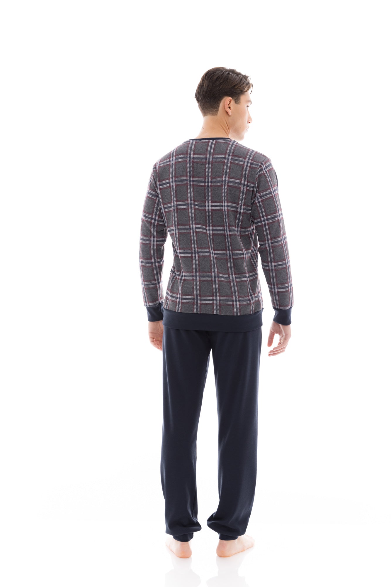 Ulisse - Pyjama Jacquard Grey Plaid