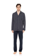 Ulisse - Pyjama Jacquard Blue Grey Plaid
