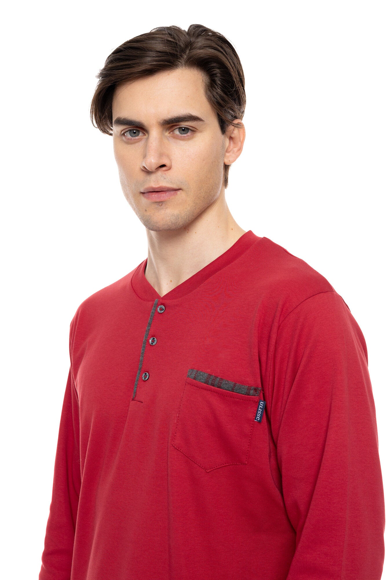 Ulisse - Pyjama Jacquard Bordo Plaid