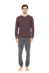 Ulisse - Pyjama Jacquard Bordo Plaid