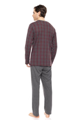 Ulisse - Pyjama Jacquard Bordo Plaid