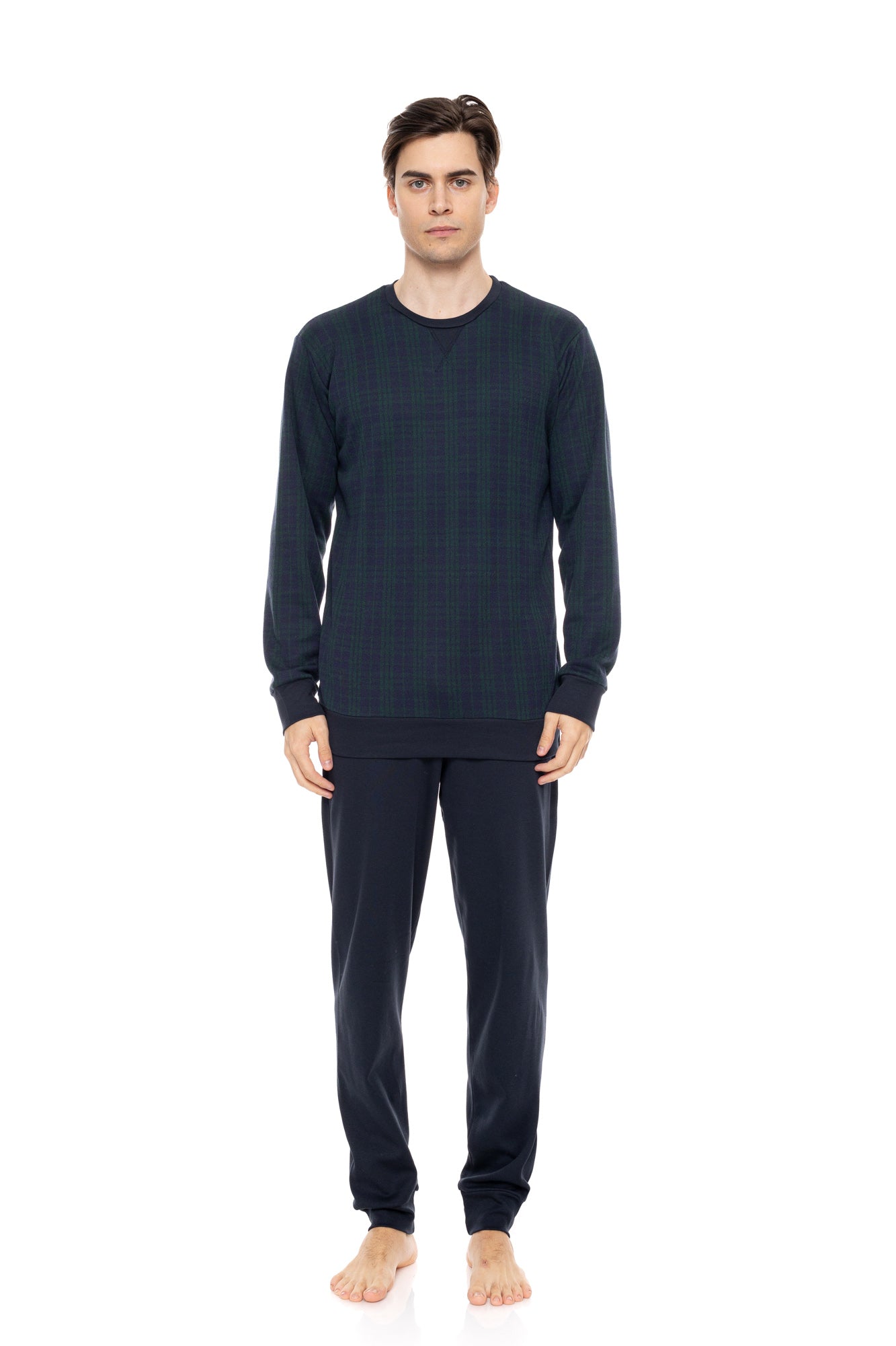Ulisse - Pyjama Jacquard Green Plaid