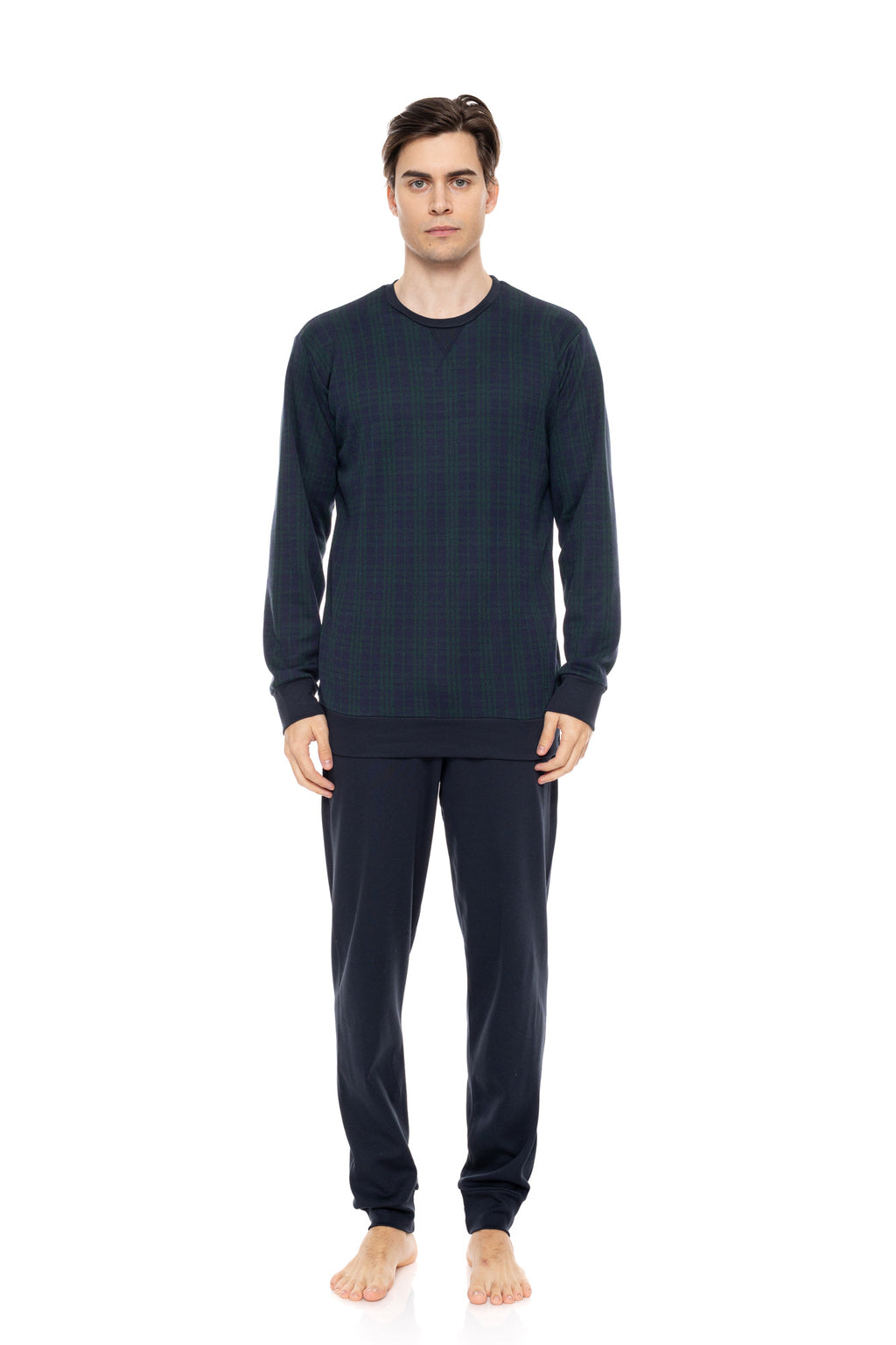 Ulisse - Pyjama Jacquard Green Plaid