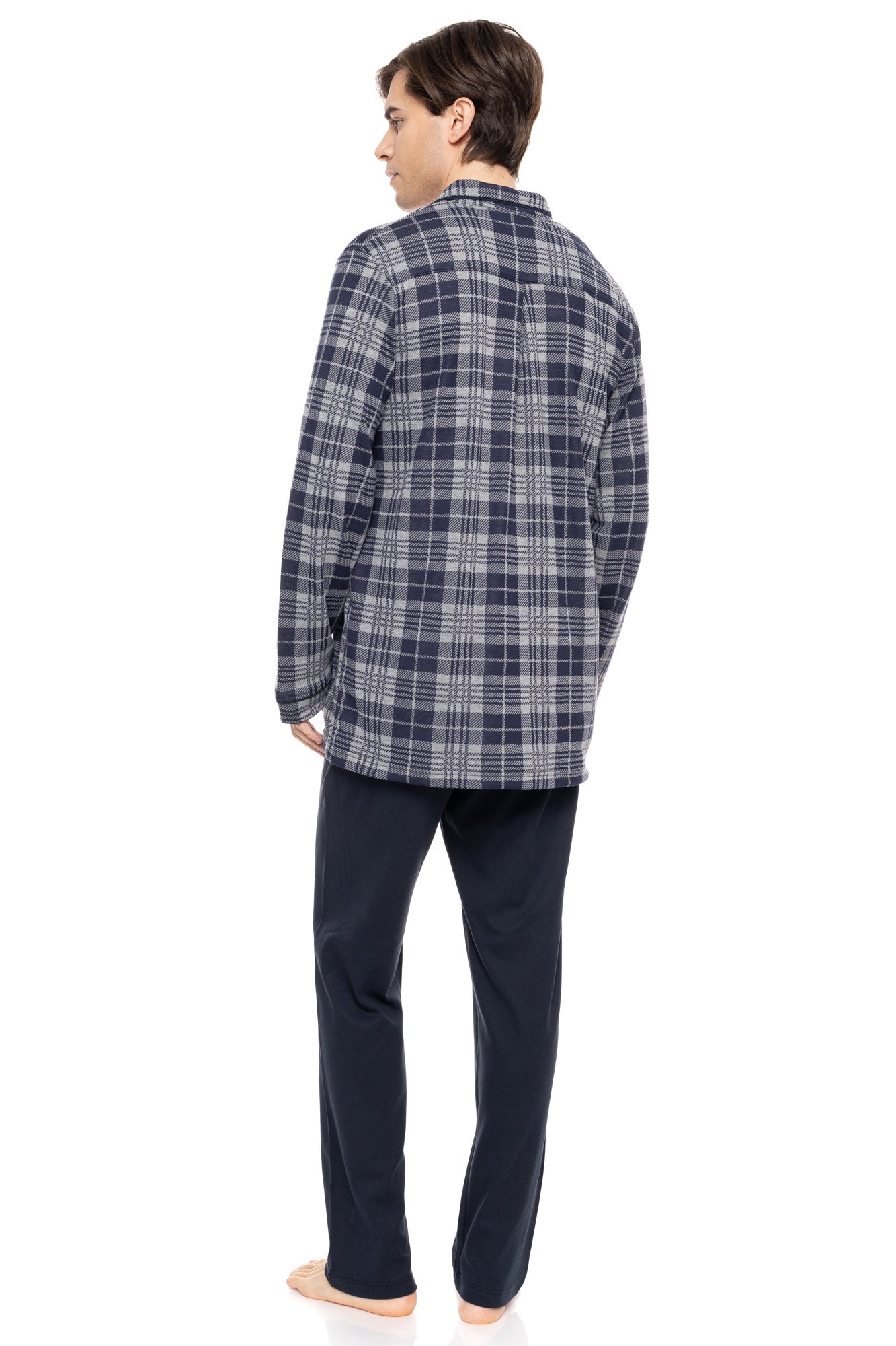 Ulisse - Pyjama Jacquard Blue Grey Plaid