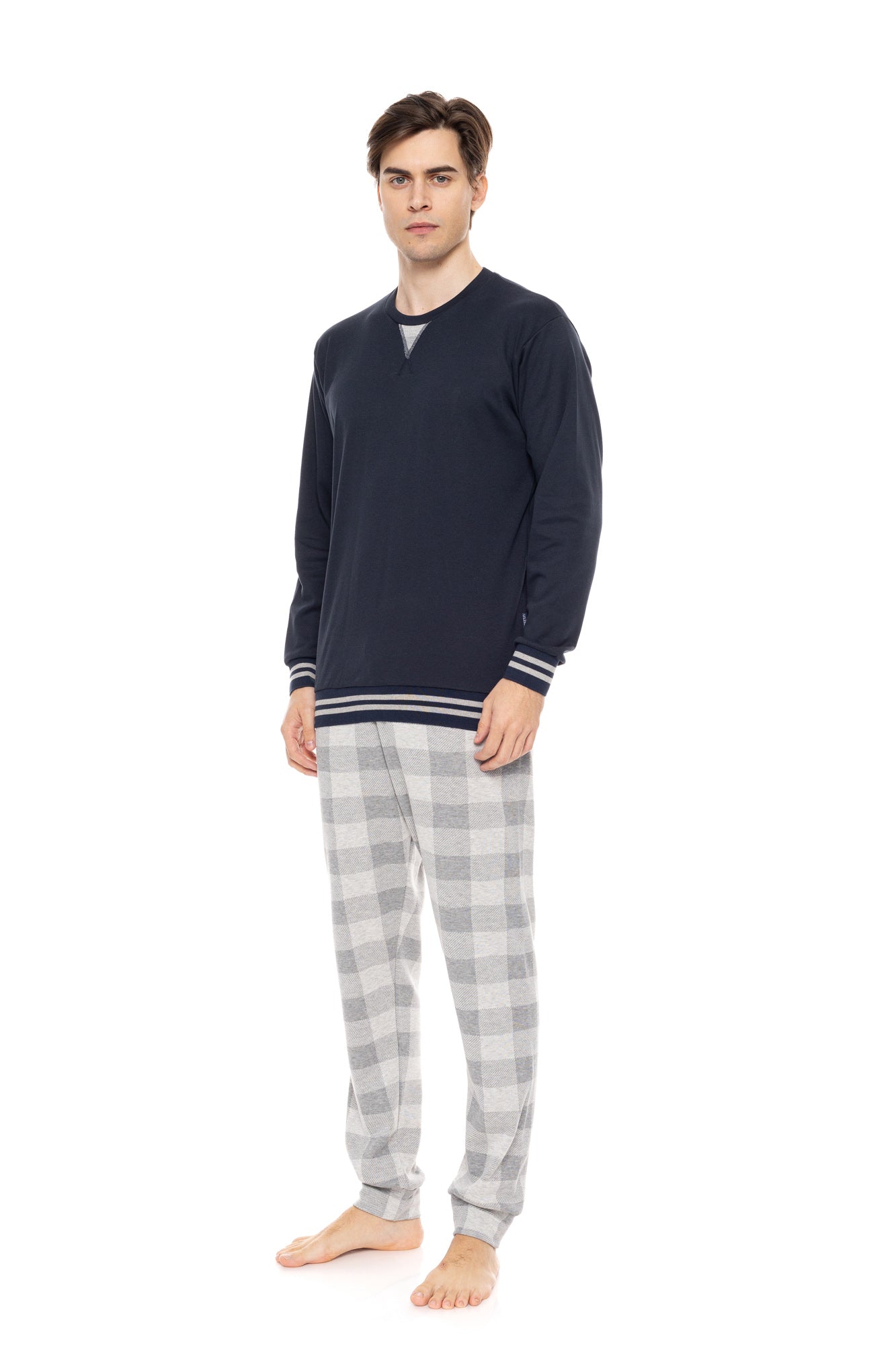 Ulisse - Pyjama Jacquard Grey Plaid