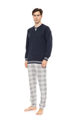 Ulisse - Pyjama Jacquard Grey Plaid