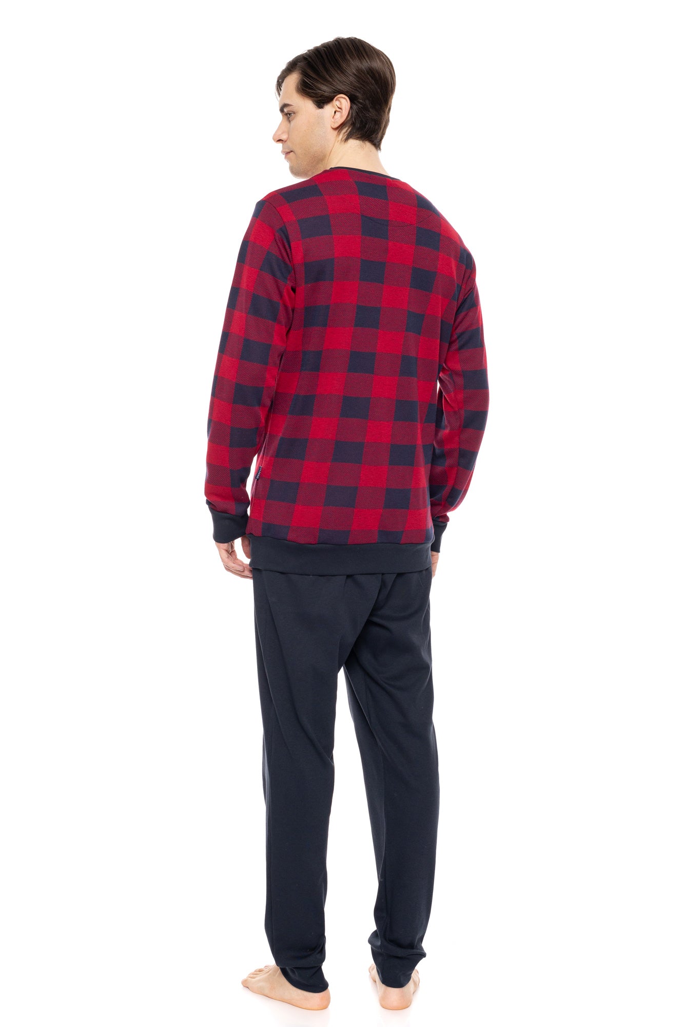 Ulisse - Pyjama Jacquard Blue Bordo Plaid
