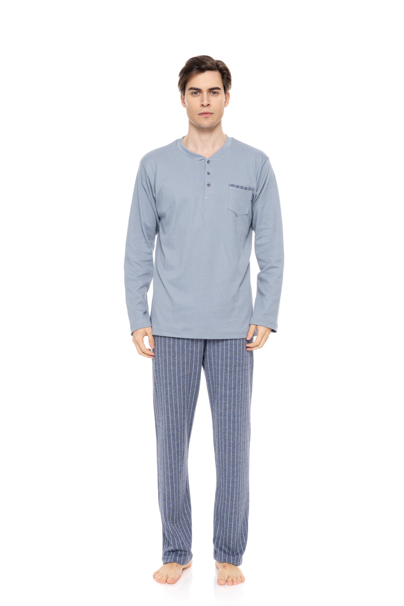 Ulisse - Pyjama Jacquard Blue Stripes