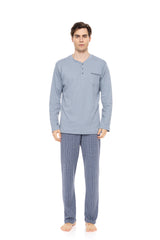 Ulisse - Pyjama Jacquard Blue Stripes