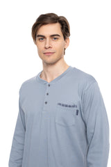 Ulisse - Pyjama Jacquard Blue Stripes