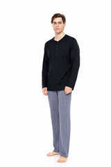 Ulisse - Pyjama Jacquard Blue Stripes