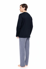 Ulisse - Pyjama Jacquard Blue Stripes