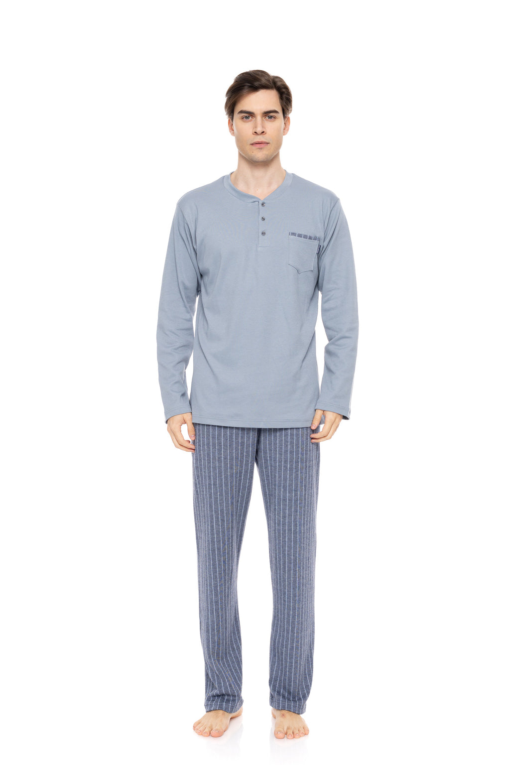 Ulisse - Pyjama Jacquard Blue Stripes