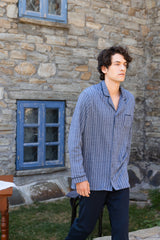 Ulisse - Pyjama Jacquard Blue Stripes