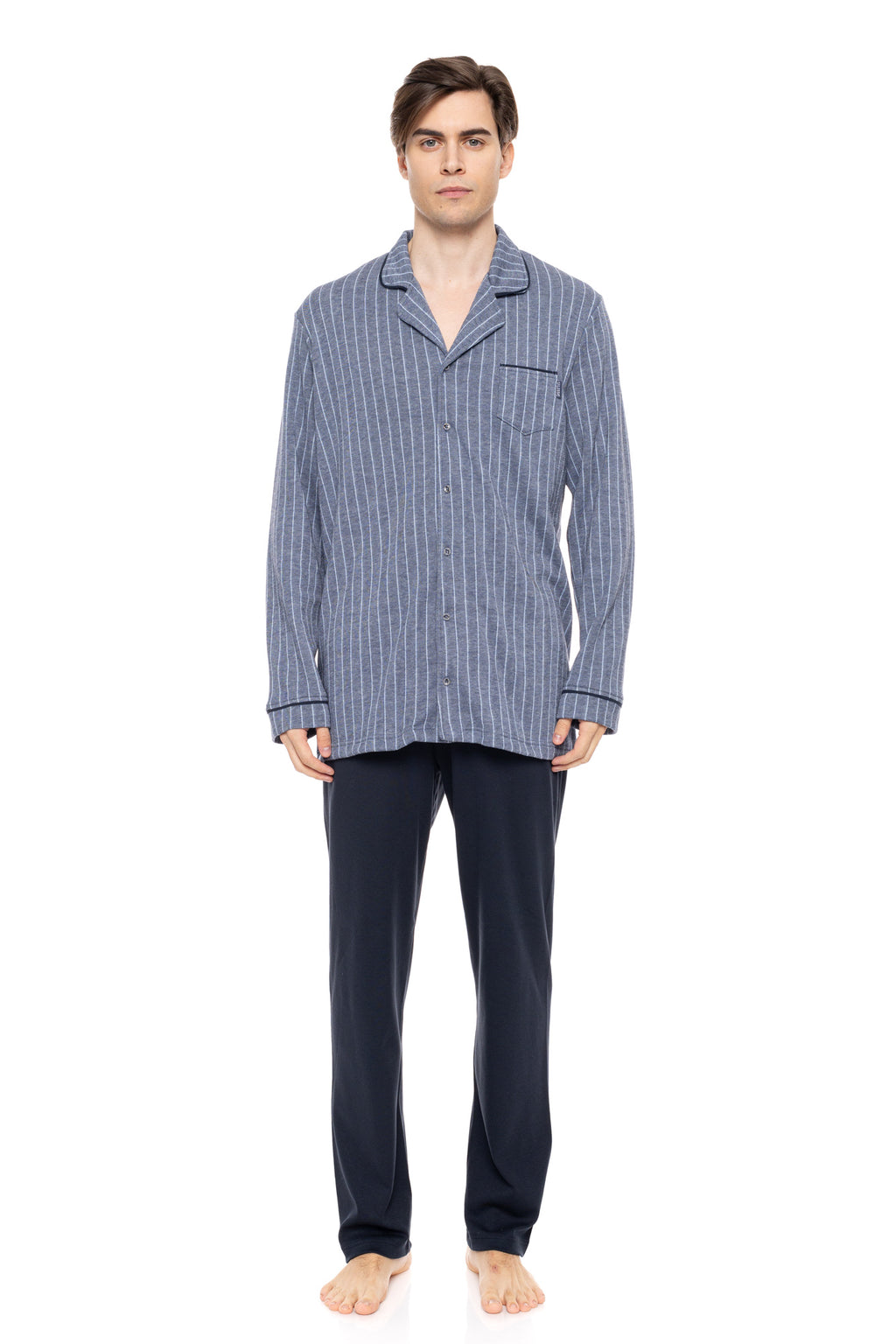 Ulisse - Pyjama Jacquard Blue Stripes
