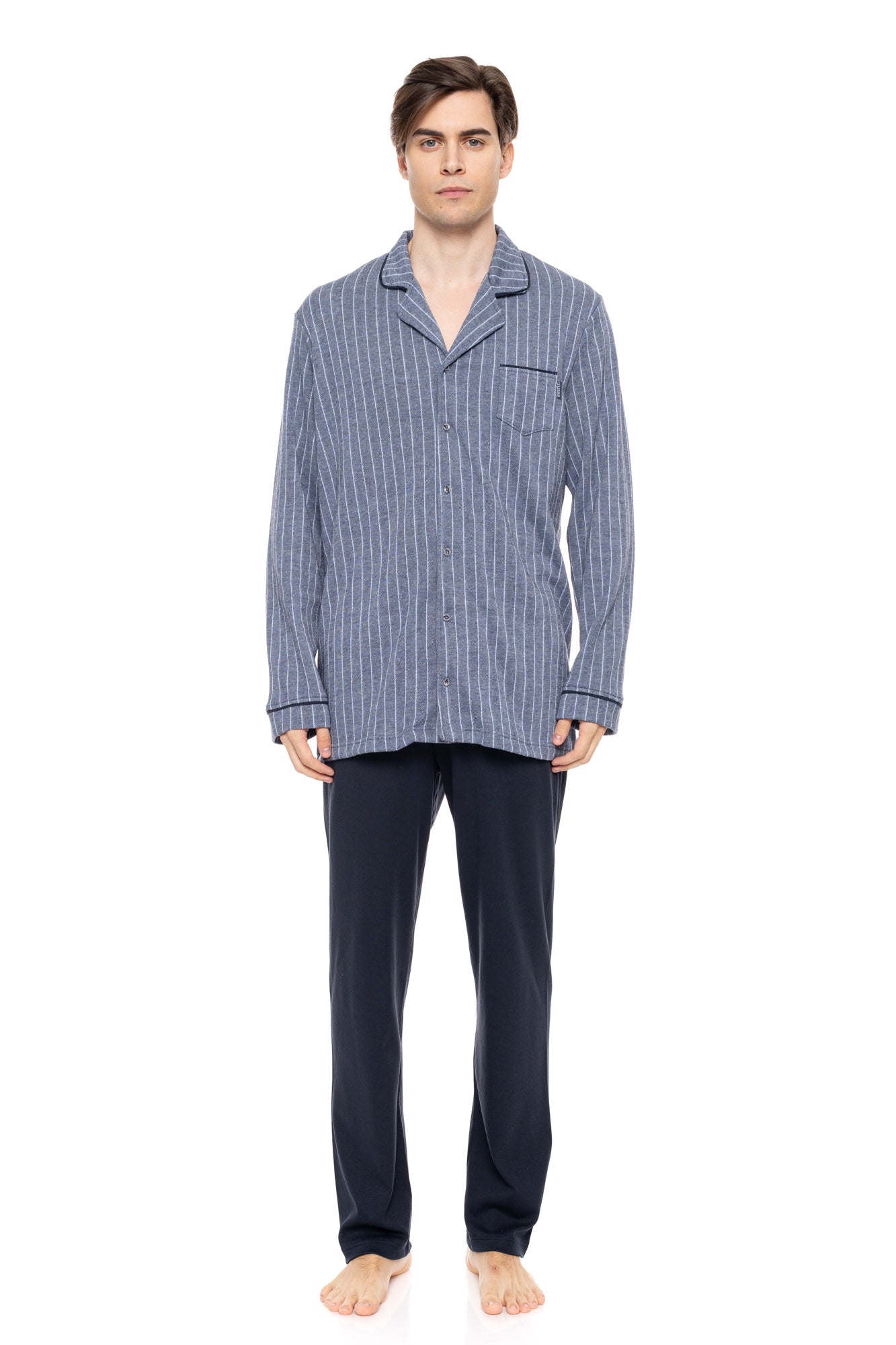 Ulisse - Pyjama Jacquard Blue Stripes