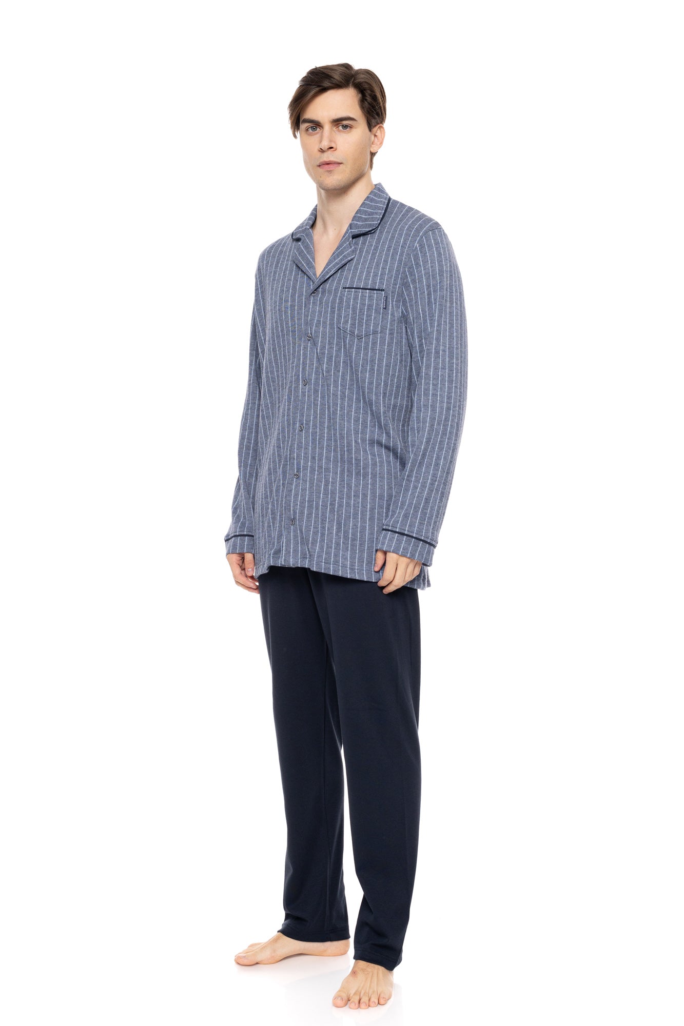 Ulisse - Pyjama Jacquard Blue Stripes
