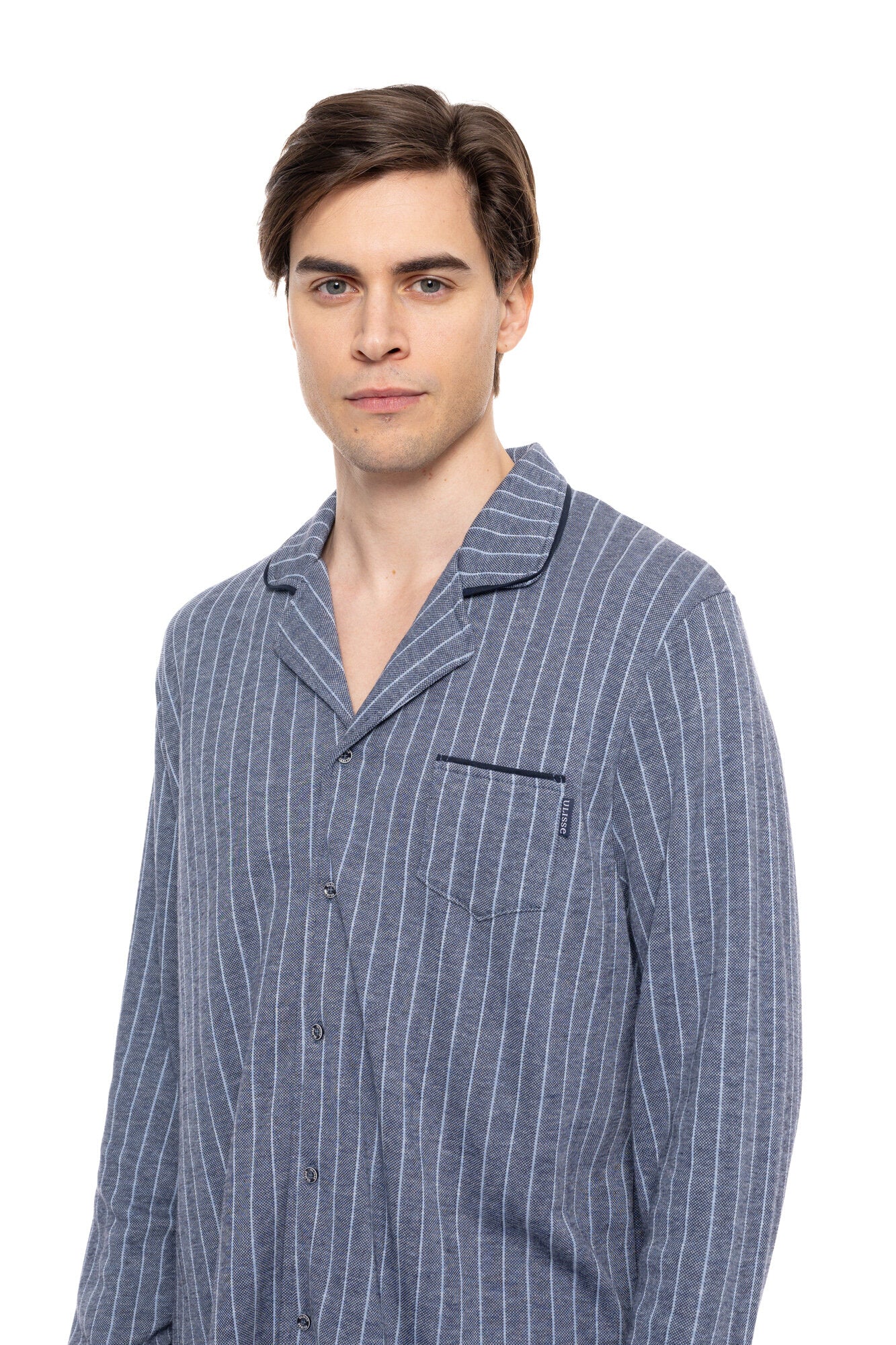 Ulisse - Pyjama Jacquard Blue Stripes