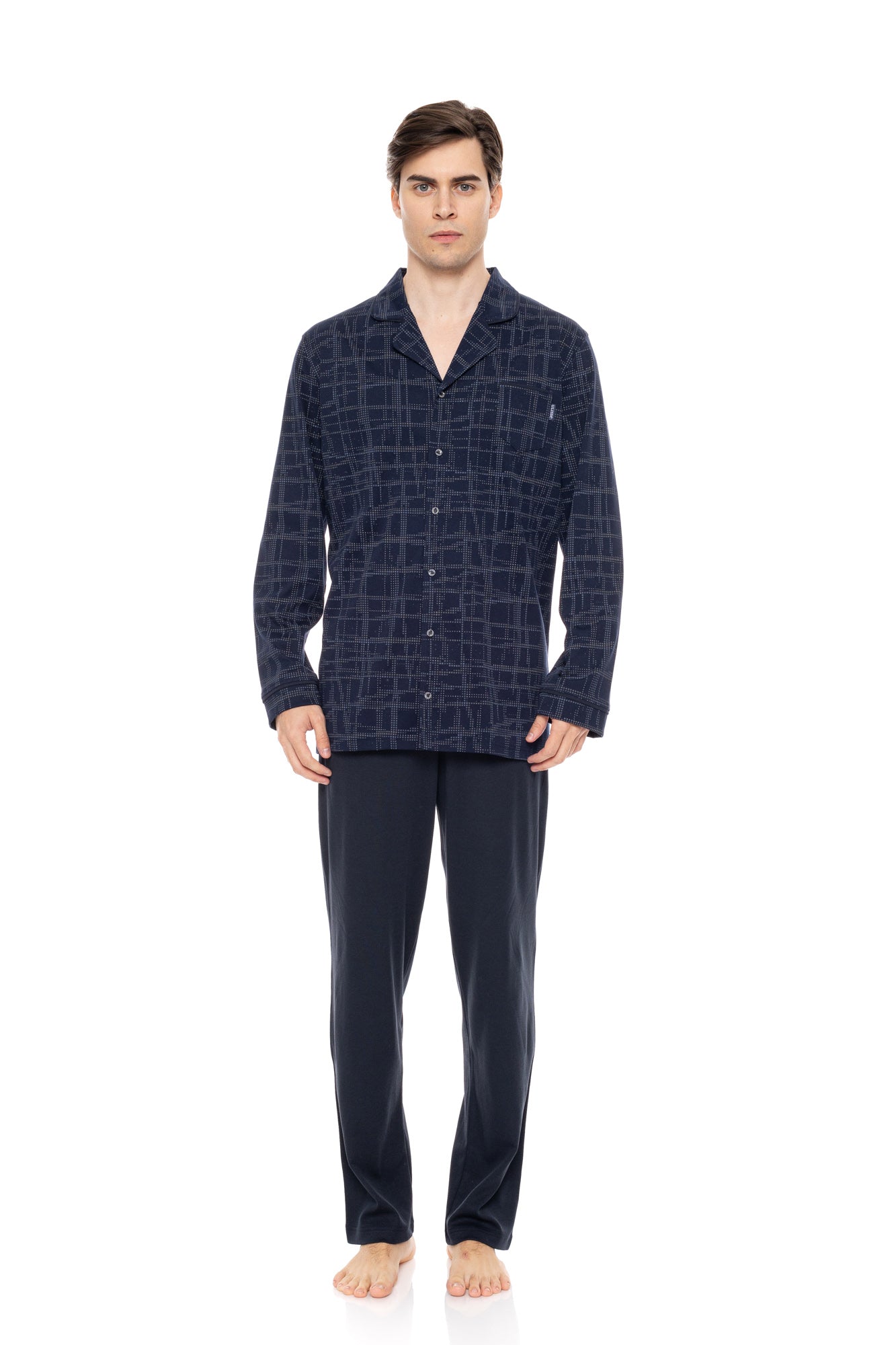 Ulisse - Pyjama Blue Geo Plaid