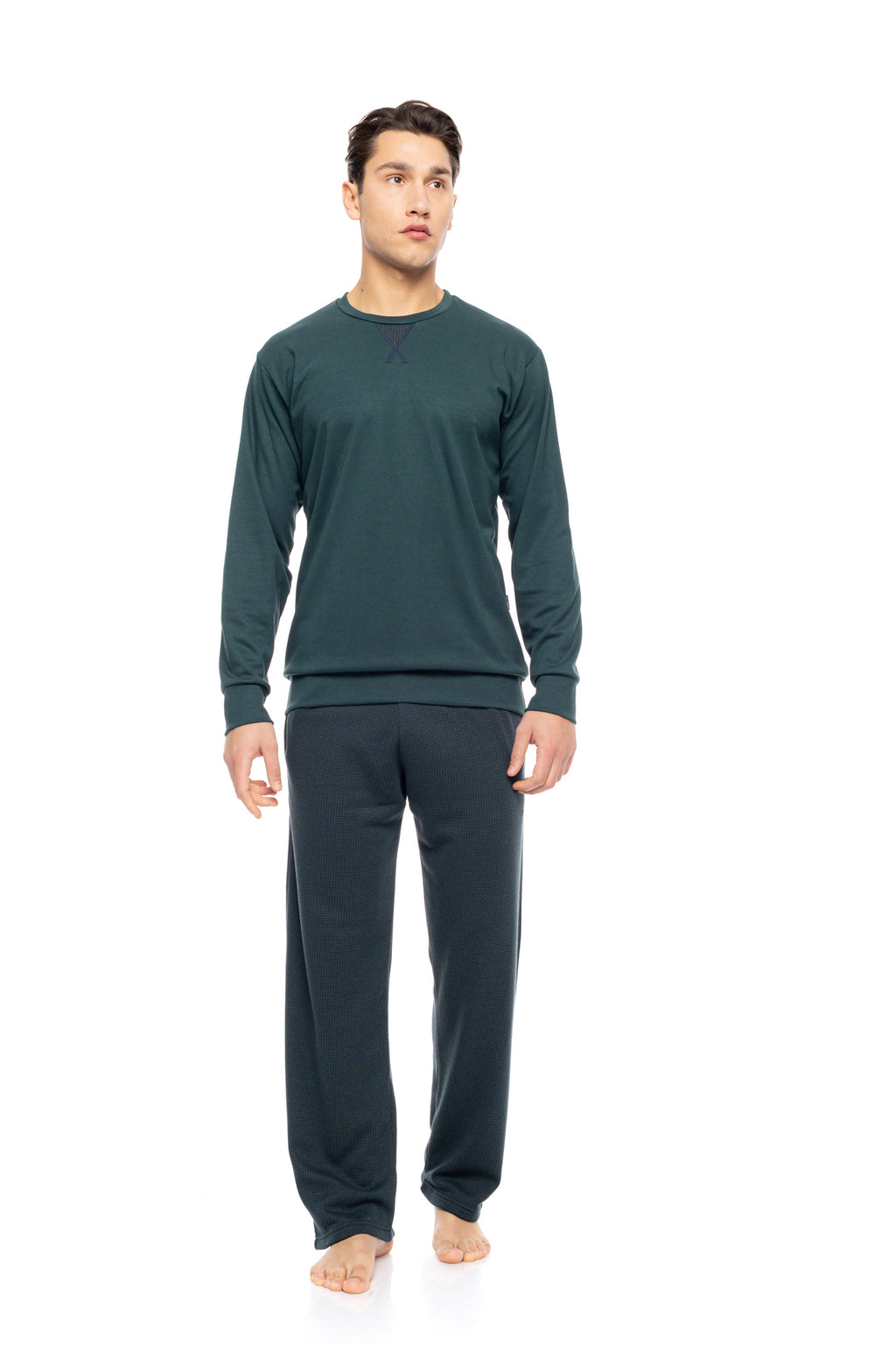 Ulisse - Pyjama Jacquard Forest Green