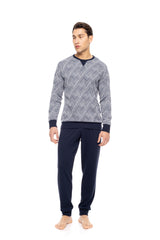 Ulisse - Pyjama Jacquard Henry Stripes