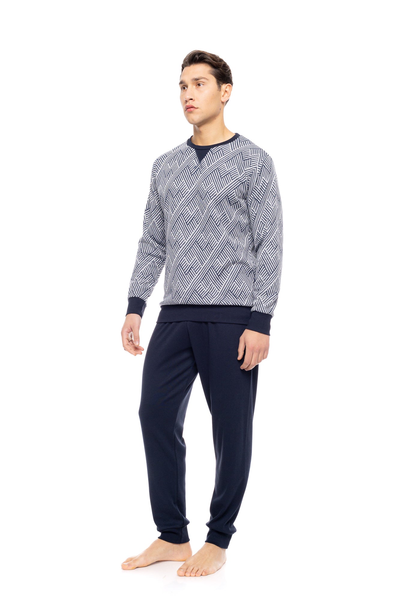 Ulisse - Pyjama Jacquard Henry Stripes