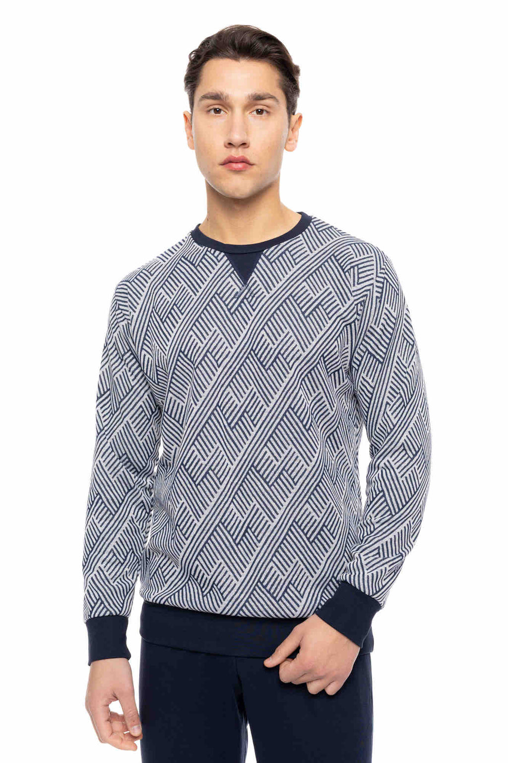 Ulisse - Pyjama Jacquard Henry Stripes