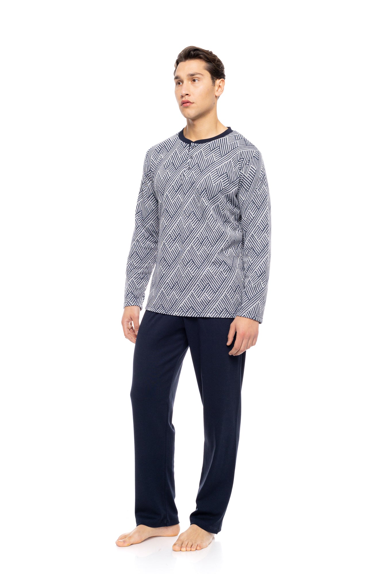 Ulisse - Pyjama Jacquard Henry Stripes