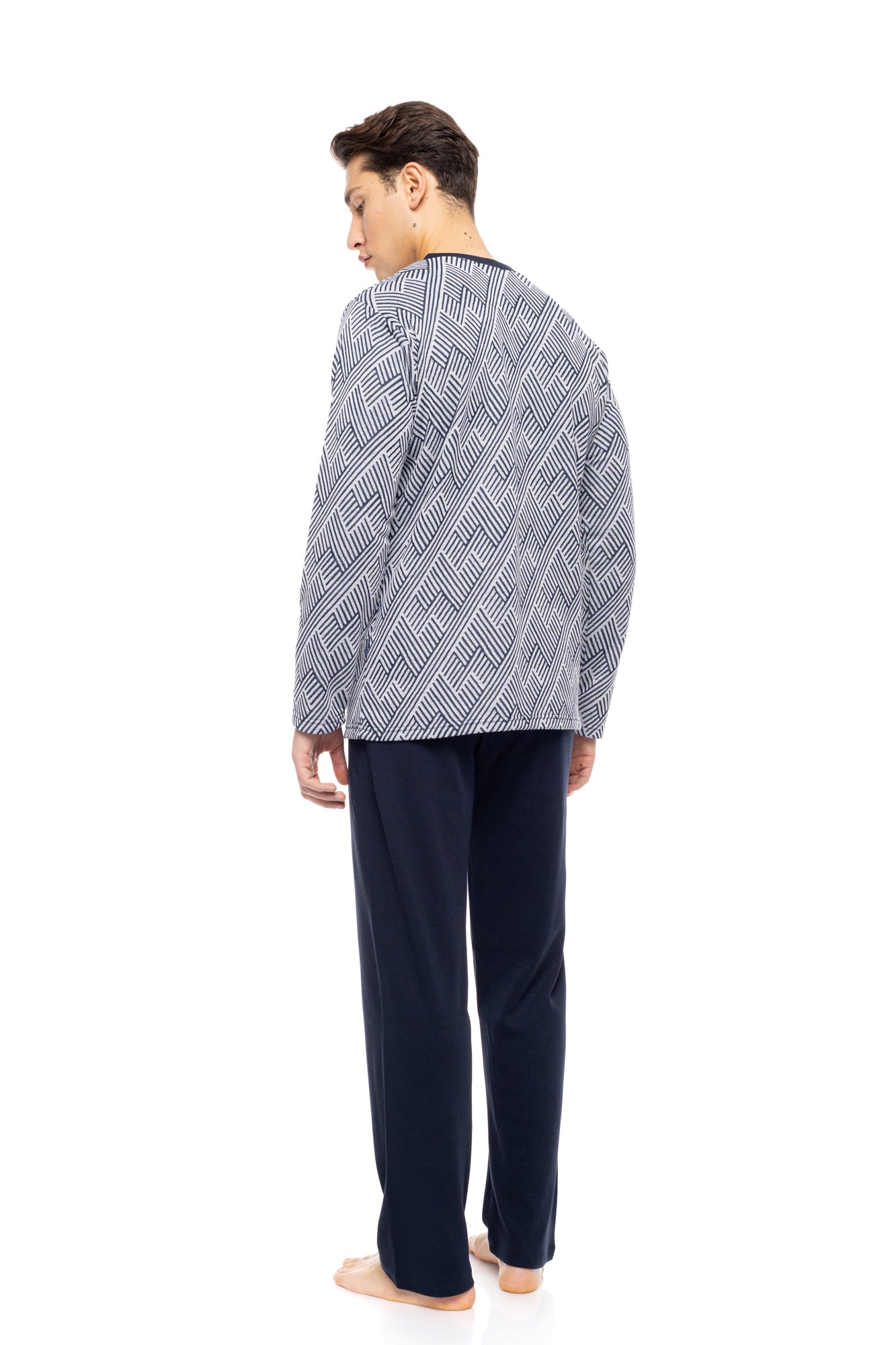 Ulisse - Pyjama Jacquard Henry Stripes