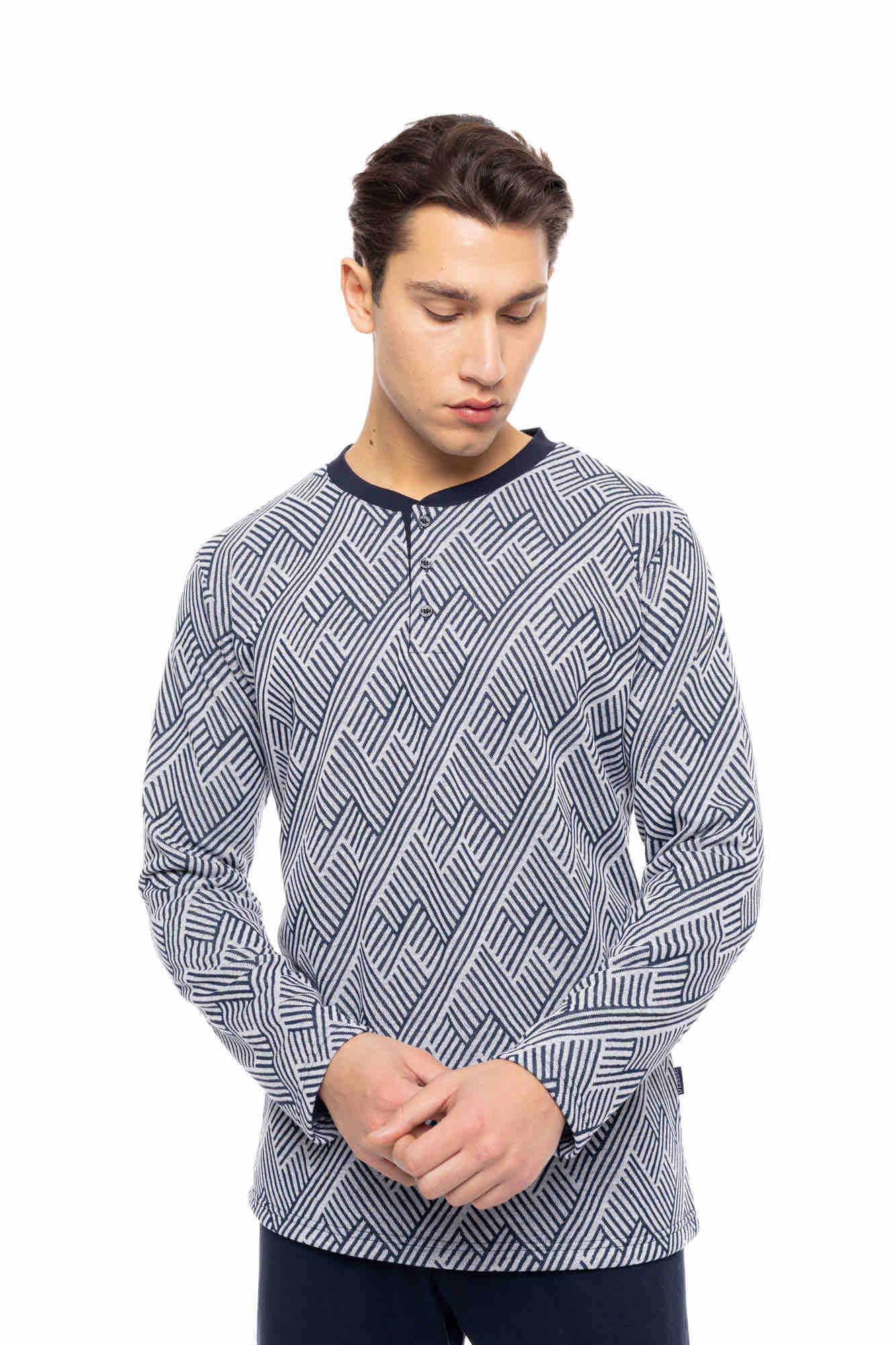 Ulisse - Pyjama Jacquard Henry Stripes