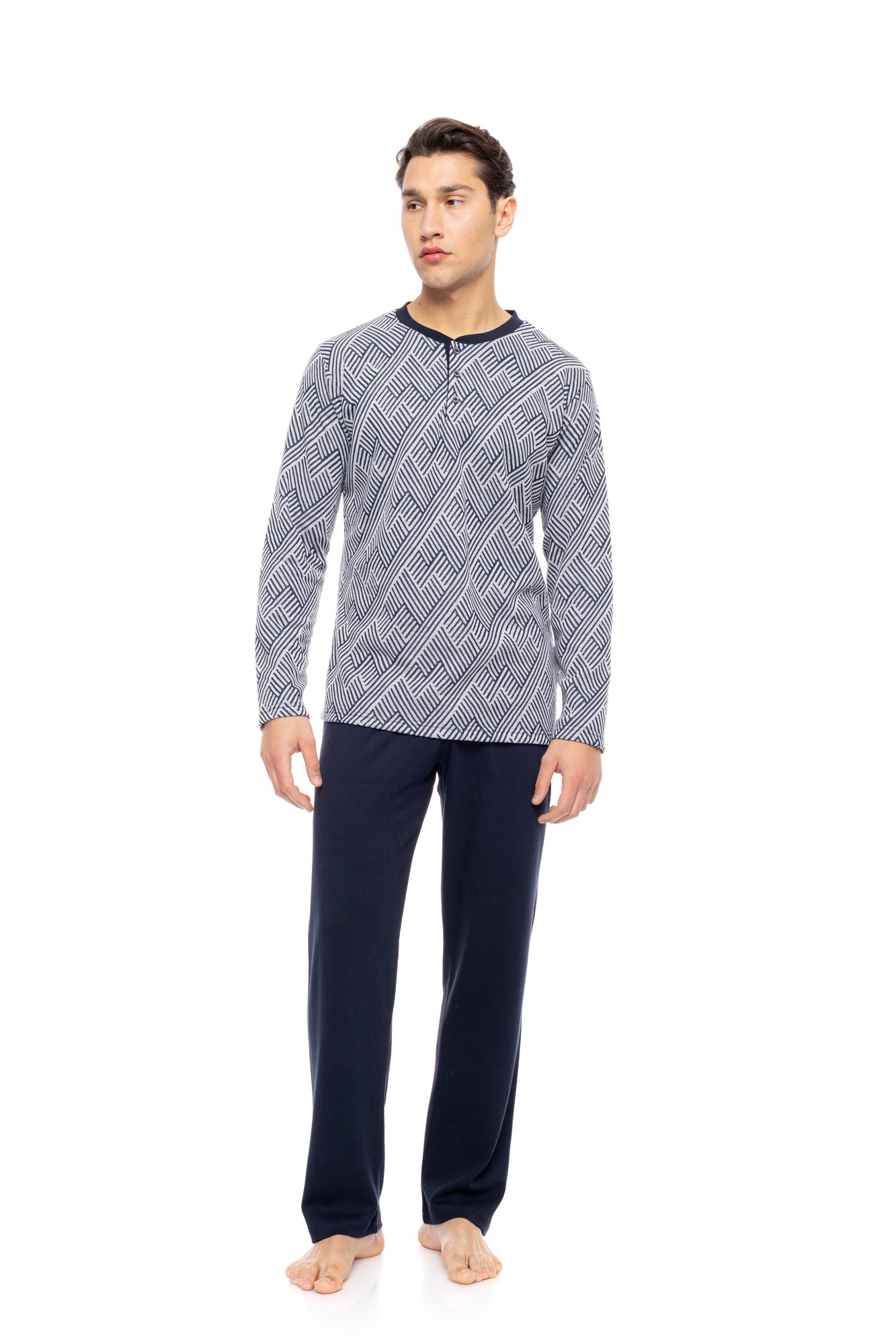 Ulisse - Pyjama Jacquard Henry Stripes