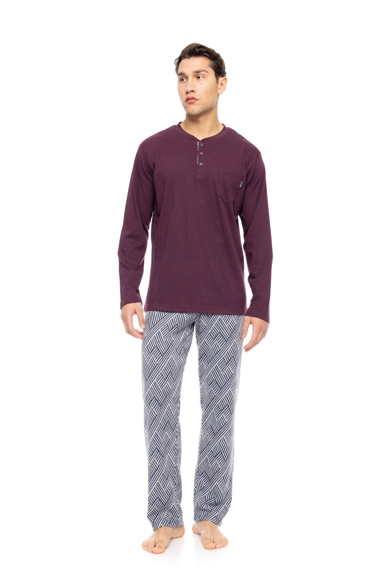 Ulisse - Pyjama Jacquard Henry Stripes