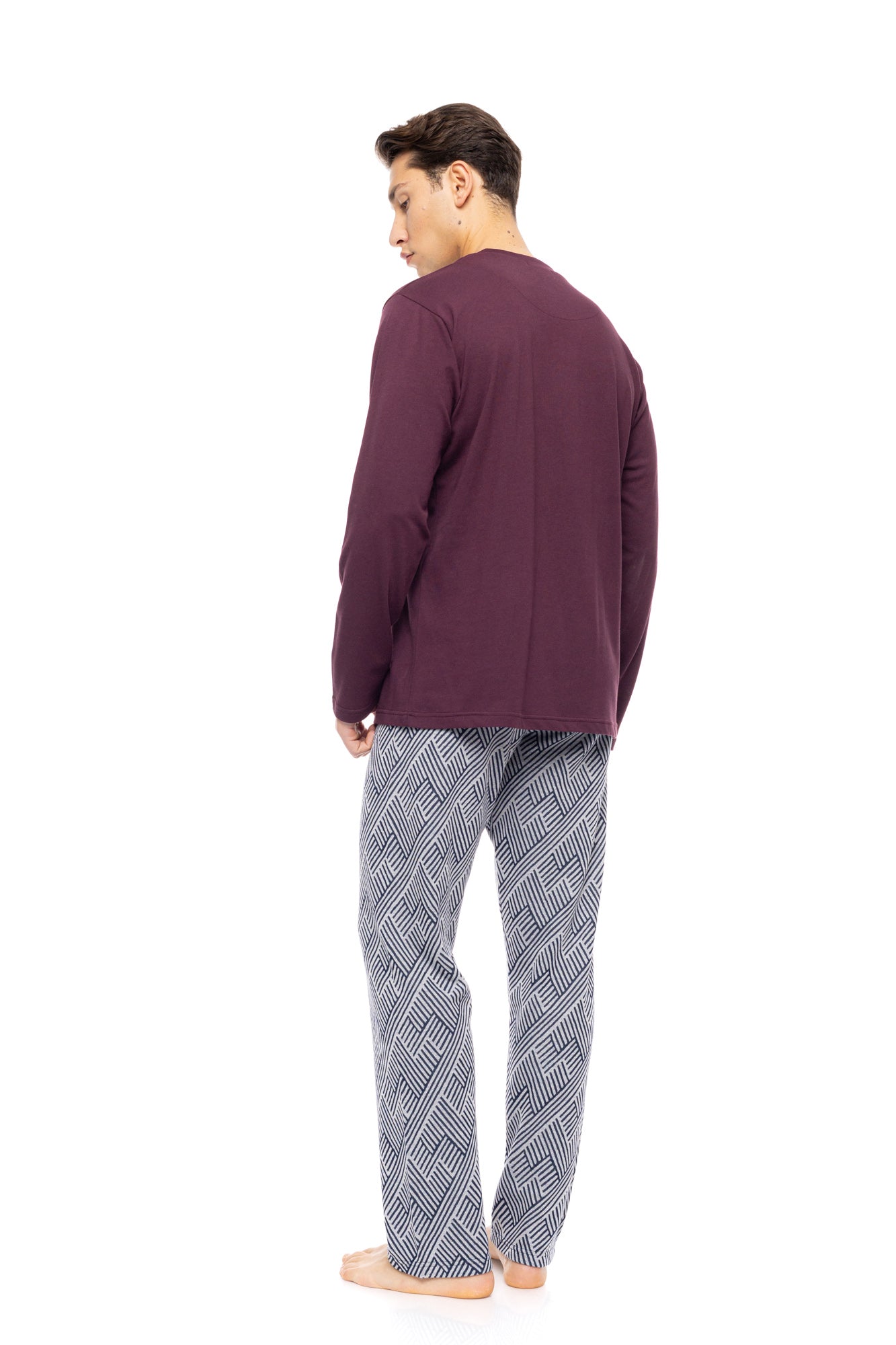 Ulisse - Pyjama Jacquard Henry Stripes