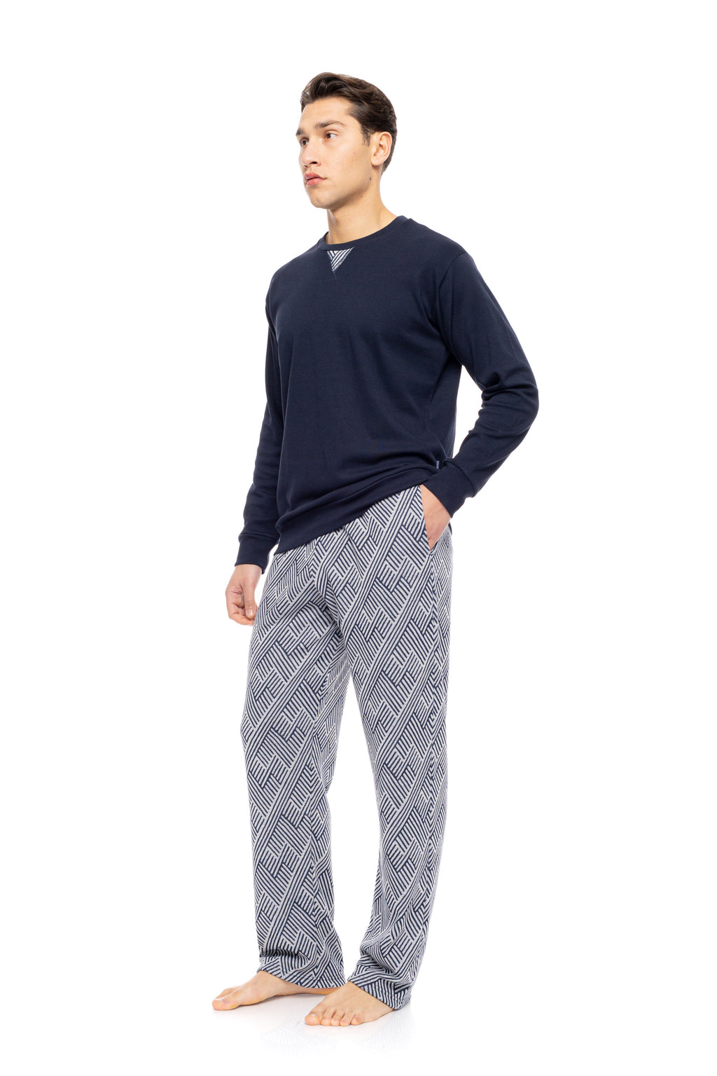 Ulisse - Pyjama Jacquard Henry Stripes