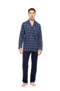 Ulisse - Pyjama Buttoned Jacquard Denim Plaid