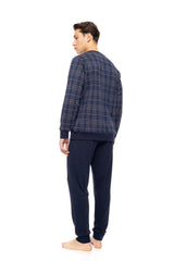 Ulisse - Pyjama Jacquard Sand Blue Plaid