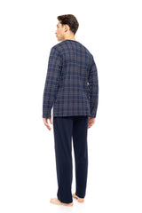 Ulisse - Pyjama Jacquard Sand Blue Plaid