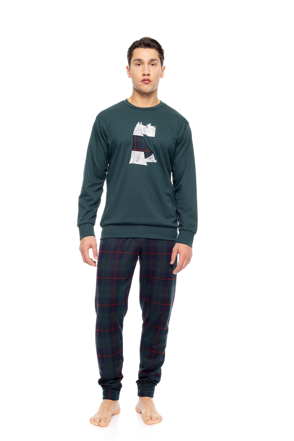 Ulisse - Pyjama Jacquard Pine Green Plaid
