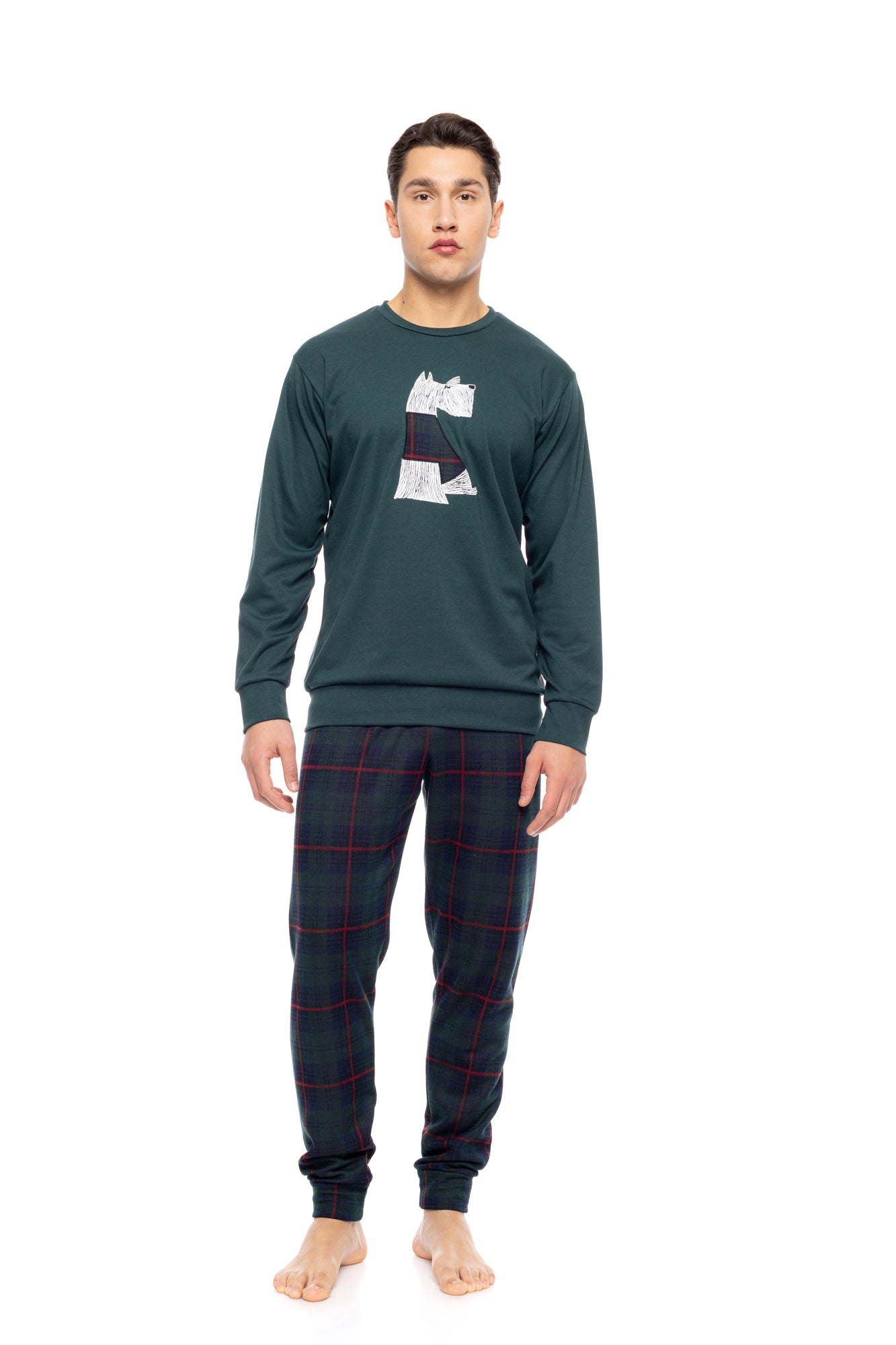 Ulisse - Pyjama Jacquard Pine Green Plaid